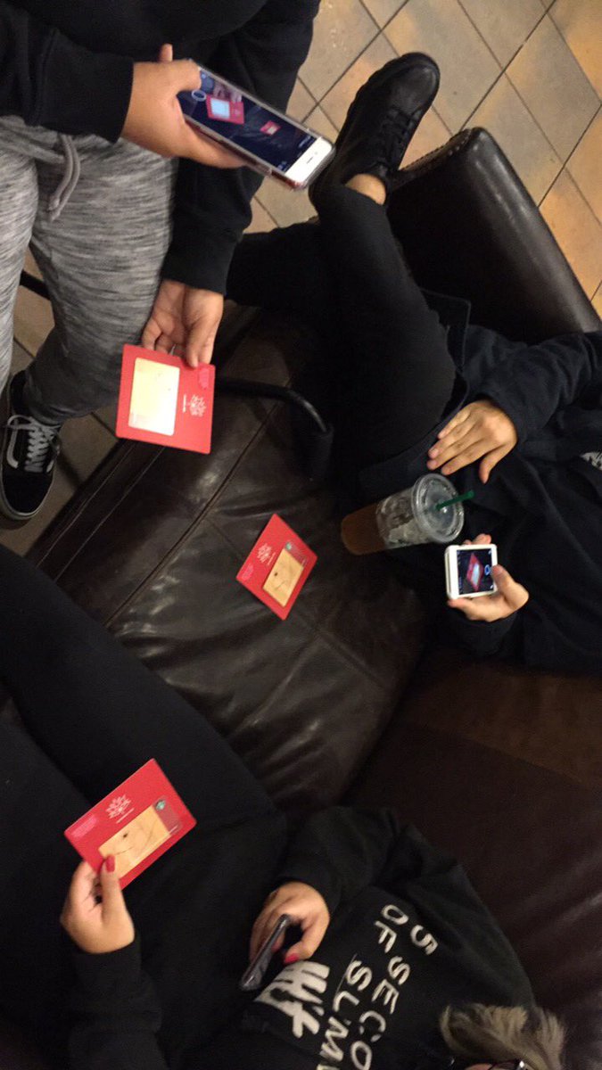 VGCampbell's tweet photo. I am a Starbucks enthusiast &amp; today I was SO proud to see Musqueam artists on a gift card! Me &amp; some friends adventured around the city &amp; bought out 4 different locations! 🤓☕️ #xʷməθkʷəy̓əm https://t.co/mpiiIvogoJ