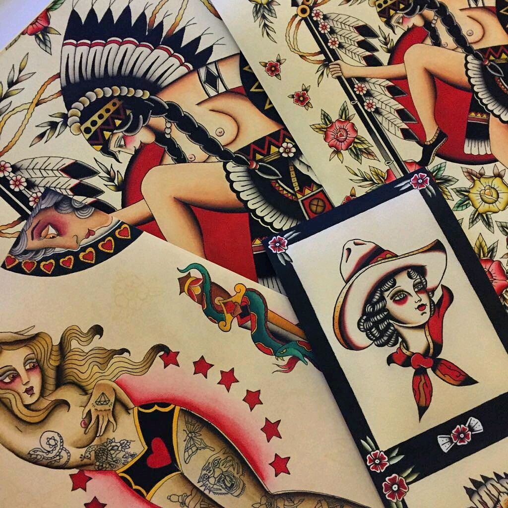 handstyletattoo's tweet photo. Available prints from Ruan! You can grab one of these by emailing, calling, or coming in to the studio! https://t.co/cCFtRIcNsq