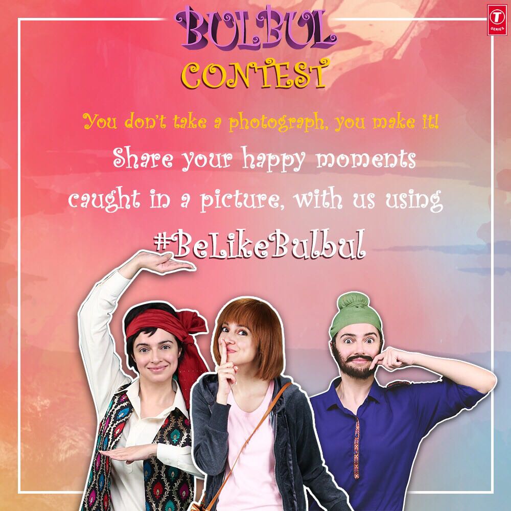 TSeries's tweet photo. Share with us pictures of your 'Happy Moments' using #BeLikeBulbul and get a chance to meet Divya Khosla Kumar. https://t.co/yeTIM921x0