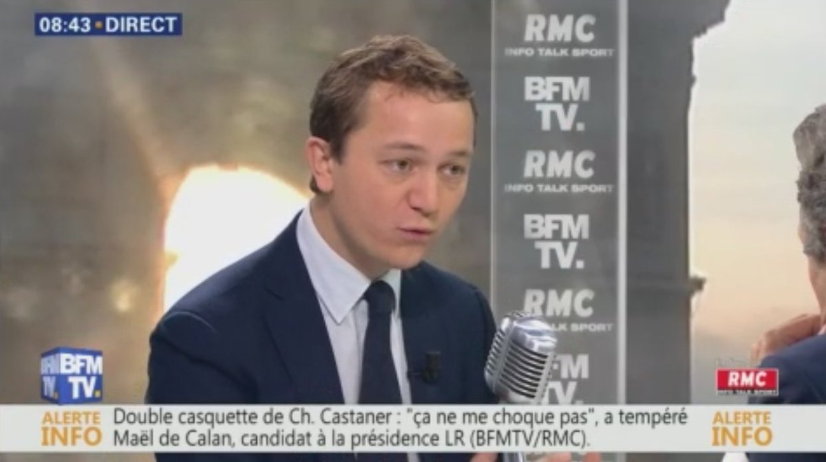 RMCInfo's tweet photo. Sur Laurent #Wauquiez : "Je n'ai aucun doute sur son absence de volonté de faire alliance avec le #FN, mais il y a un vocabulaire, des propositions qui vont de plus en plus dans ce sens" @MaeldeCalan #BourdinDirect https://t.co/THX3qewFh7