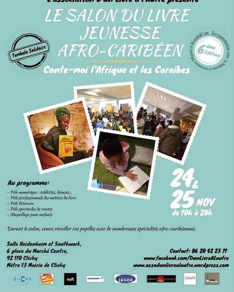 nousvousiles's tweet photo. 📚 Salon littérature jeunesse afro-caribéenne 📚
Retrouvez la team NVI au salon de la littérature jeunesse afro-caribéenne ce vendredi et samedi à Clichy-la-Garenne !
#nousvousiles #litterature #jeunesse #afro #caraibeen #salon #auteurs #editeurs #culture #animations #rencont… https://t.co/5FKoTRRHZi