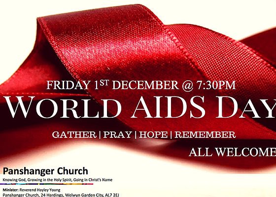 Friday 1st December is World AIDS Day. Please join us as <a href="/revhayley/">Rev Hayley Young</a> leads a service of Prayer, Hope &amp; Remembrance. All Welcome &amp; we would love to see you! #WAD2017 #WorldAidsDay <a href="/CrescentSupport/">The Crescent</a> <a href="/NAT_AIDS_Trust/">National AIDS Trust</a> #WGC