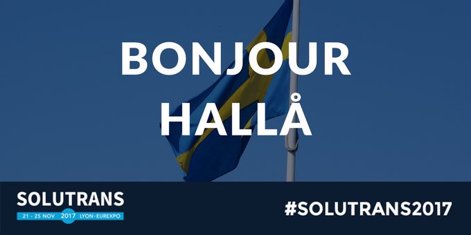 #SOLUTRANS2017 / Conference: "Sweden Day: Climate and emissions targets as business drivers for innovation in the transport sector" 📆 22nd november ⏰ 10:30 AM 🇸🇪  buff.ly/2AVpQwT