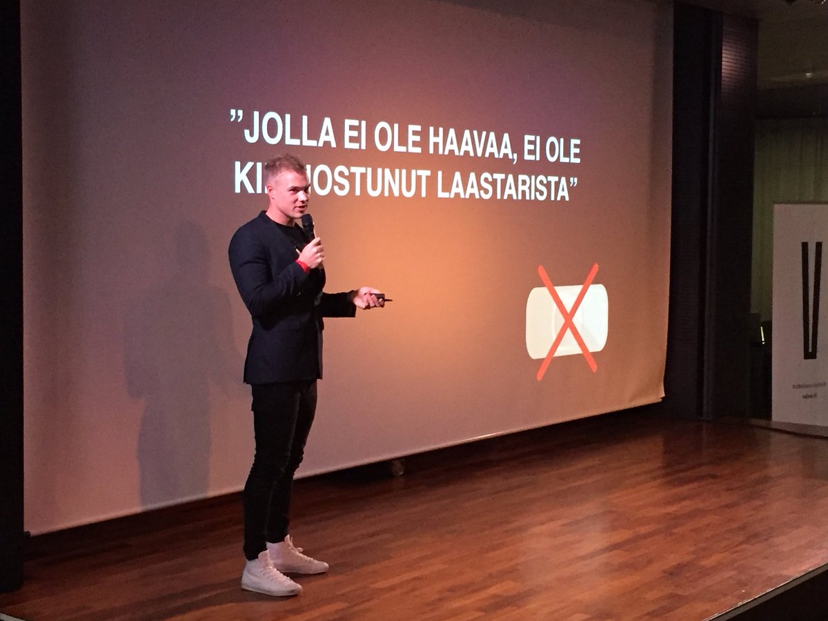 valve_fi's tweet photo. ”Jolla ei ole haavaa, ei ole kiinnostunut laastarista” Tunnista asiakkaasi tarpeet. Tuomas Haapsaari @baronatome kertoo sisällöntuotannon ostoprosessin vaiheista. #valvelive #seminar
Lataa seminaarin presentaatiot itsellesi täältä: https://t.co/CqAqXUtT00 https://t.co/euwS4Fy7I0