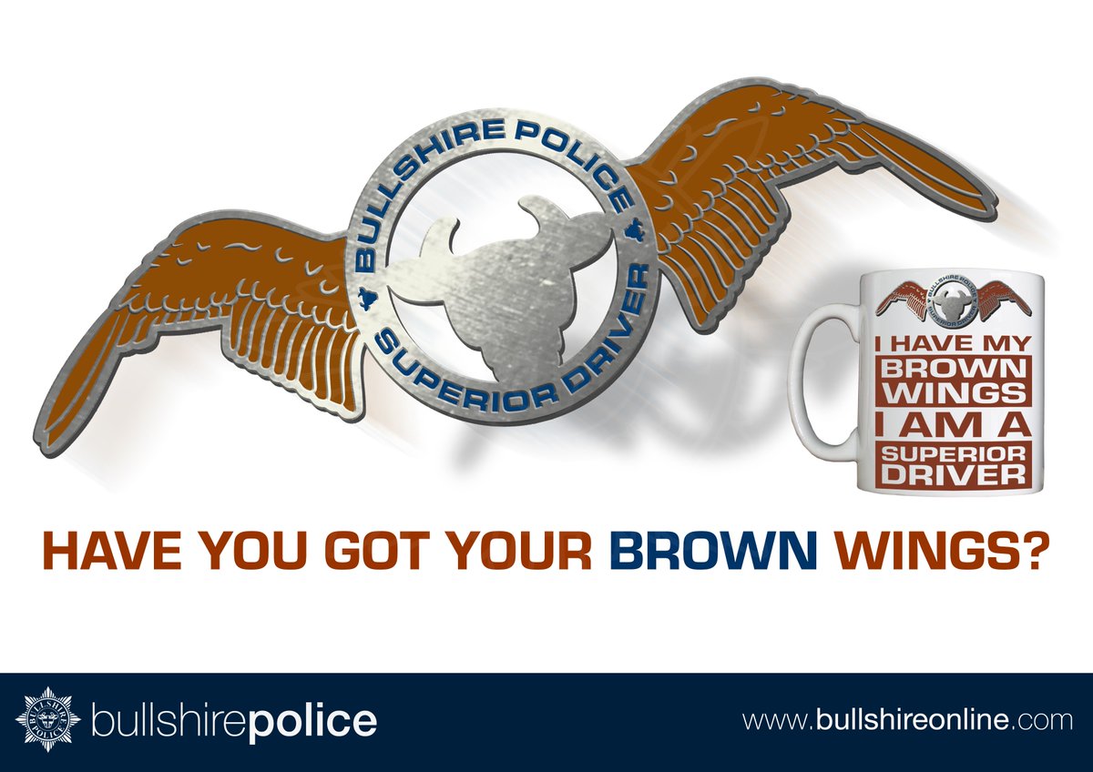 BullshirePolice's tweet photo. Did You Know?  

All Bullshire Police Officers who've endured any 'Driving Course' are awarded #BrownWings to demonstrate how superior they are.

https://t.co/Kv96t3uN0p https://t.co/l3RQrHe4TS