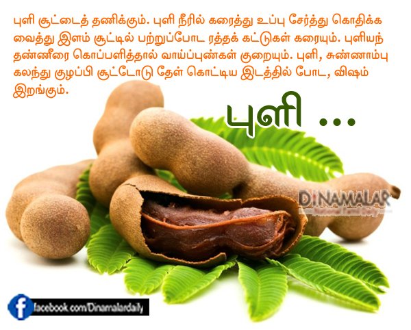 dinamalarweb's tweet photo. புளி சூட்டைத் தணிக்கும்... #TamarindLeaf #tamarind #Tips #health https://t.co/QSMbNiZJKO