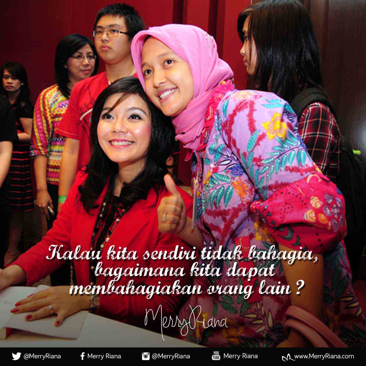 kalau kita sendiri tidak bahagia,bagaimana kita dapat membahagiakan orang lain? #Motivasi #MR