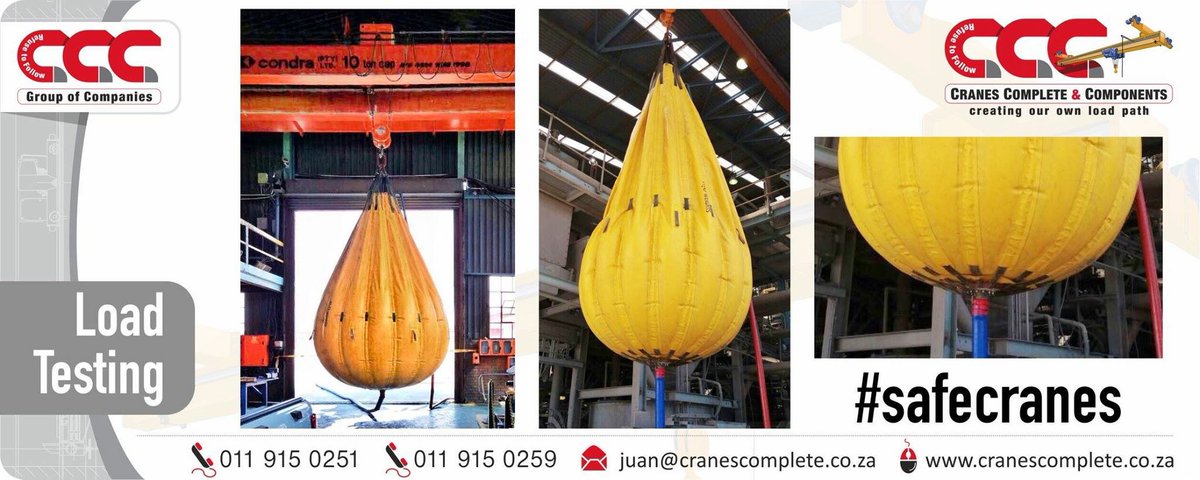 CranesComplete's tweet photo. CCC Group | Load Testing
ARE YOUR CRANES SAFE?
We  have a skilled team of technicians on call 24/7!
Keep your cranes and your employees safe.
#cranescomplete #CCCgroup #hoist #LMI #cranes 
#onsite #loadtest #cirobertson #SafeCranes
https://t.co/Ro1KZ5shoS https://t.co/LVoEcOjpcV