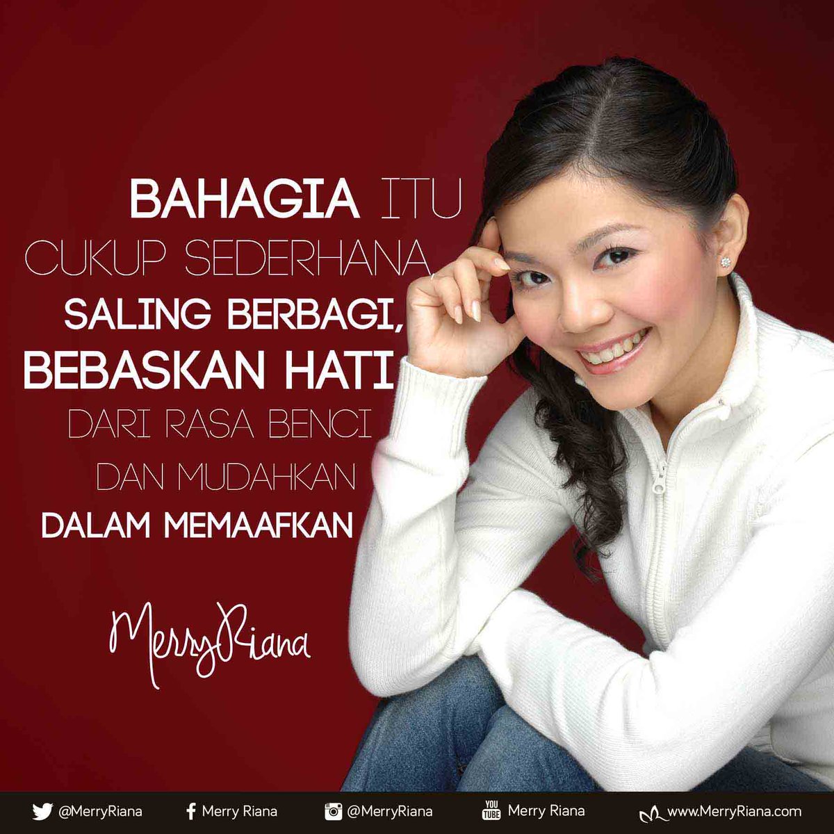 Merry Riana On Twitter BAHAGIA Itu Cukup Sederhana SALING BERBAGI