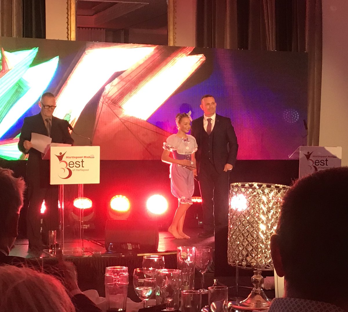 Neil_McAvoy's tweet photo. Very proud of ex-Clavering super star Lilly who won the ‘Young Performer of the Year Award’ at the ‘Best of #Hartlepool Awards’! 🌟🌟🌟

#ClaveringFamily
@HeadofHSFC
@HPoolMail 
@BillyElliotUK
@VAhartlepool
@hightunstall 

#MailBest https://t.co/w7v0cjOkDe