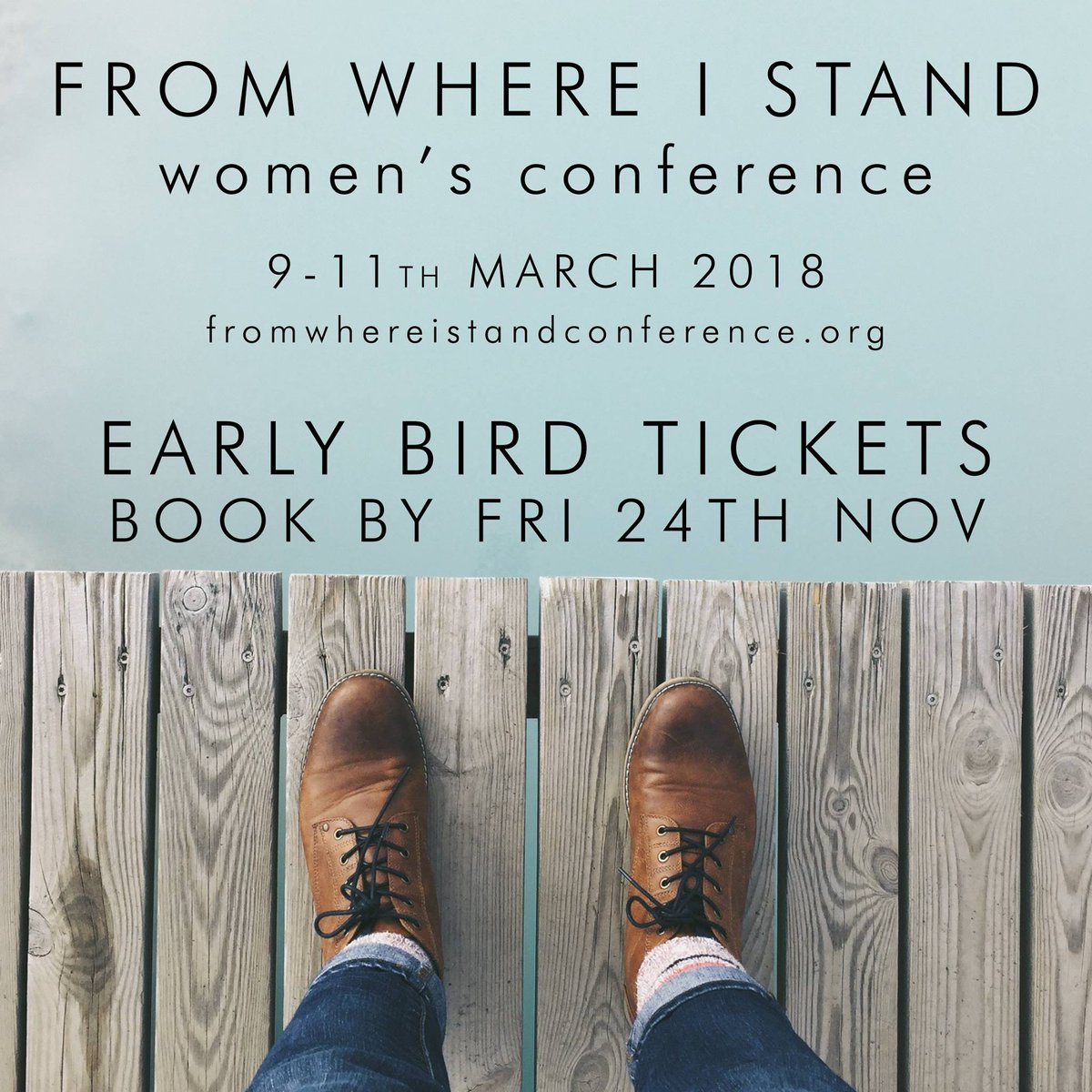 There's something uniquely powerful when women gather together to worship, pray, learn and encounter God together. Genuinely excited and feel privileged to be taking part!

Book your ticket by this Friday and pay the cheaper rate! 
fromwhereistandconference.org