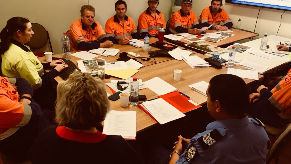 Preparedness - Leinster aerodrome mock emergency management exercise with BHP. #15330 #fb