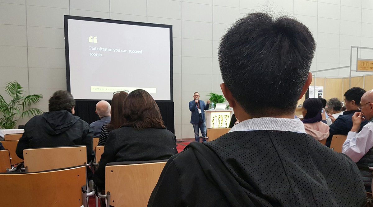 MJ_Hodgkinson's tweet photo. "Fail often so you can succeed sooner" - @Davenemeth at @atfexpo #ATFexpo17 https://t.co/jaxdZVec5L