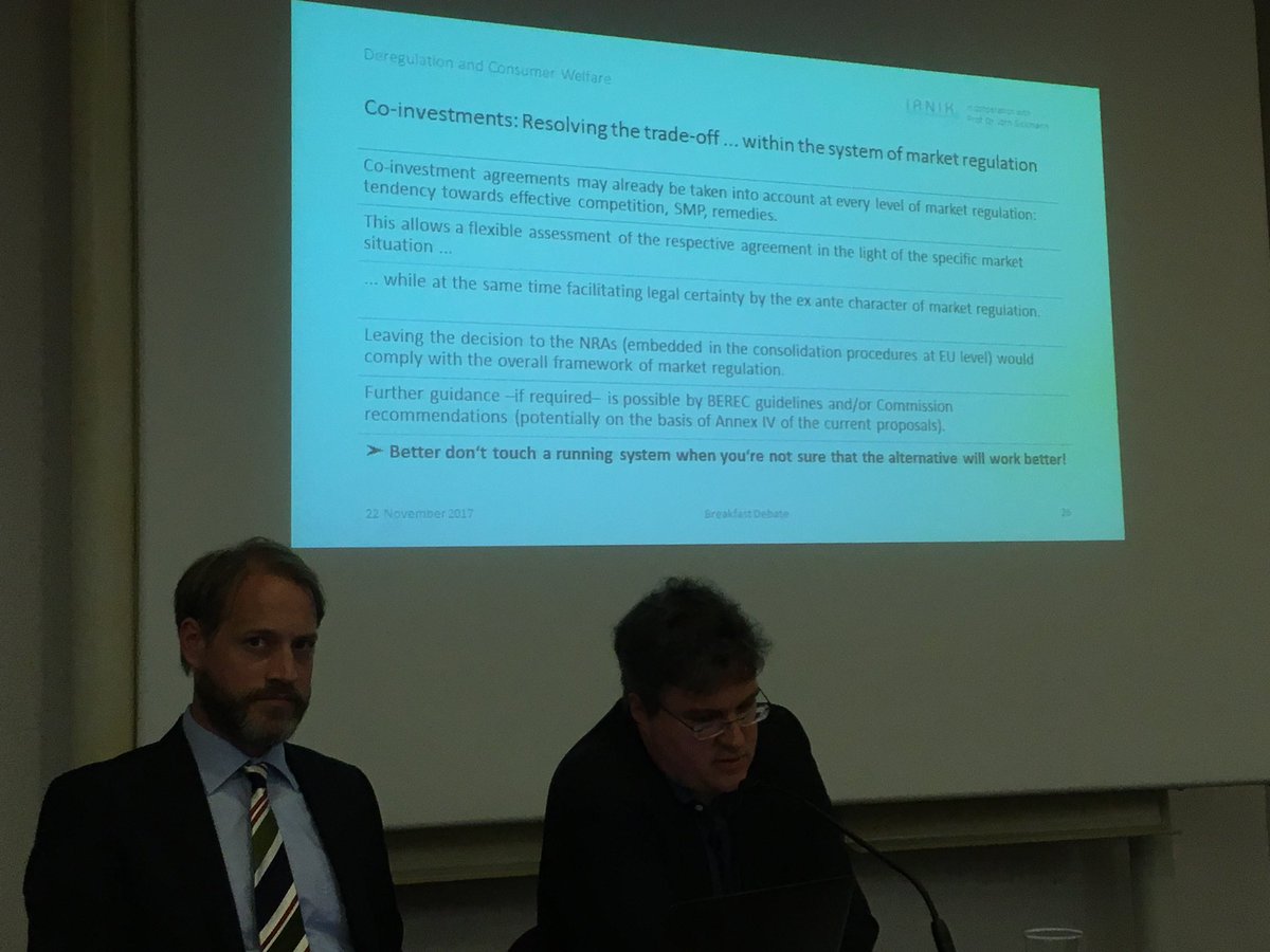 gbeltra's tweet photo. What would be the best outcome of discussions on #EECC to maintain #netcompetition and consumer welfare? Simple: don’t touch it if it ain’t broken. Use today’s rules, trust @BERECeuropaeu and its member NRAs.
In other words: delete Article 74.
Via @vzbv sponsored study https://t.co/Zv7BNJG4qQ