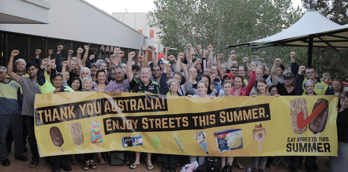 theamwu's tweet photo. BREAKING: Streets workers have won. Unilever has agreed to withdraw the application to terminate their enterprise agreement. We stopped the 46% pay cut. The boycott is officially over. https://t.co/sffBAfCe3v