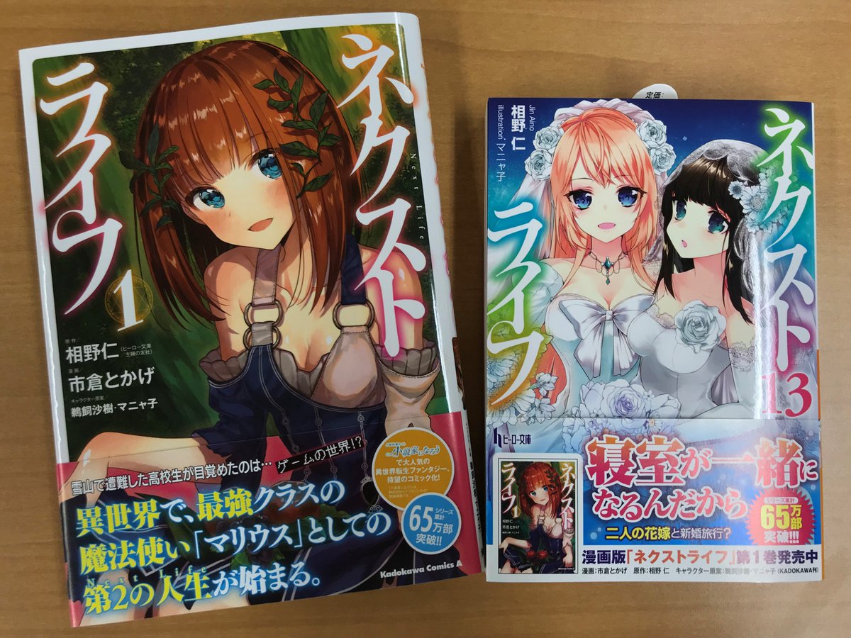 ヒーロー文庫公式 ８月３０日最新刊発売 11月30日 木 発売の新刊が編集部に届きました また 漫画版 ネクストライフ 異世界迷宮でハーレムを の第１巻はひと足早く 角川コミックス エースより11月25日 土 に発売です 発売まで今しばらく