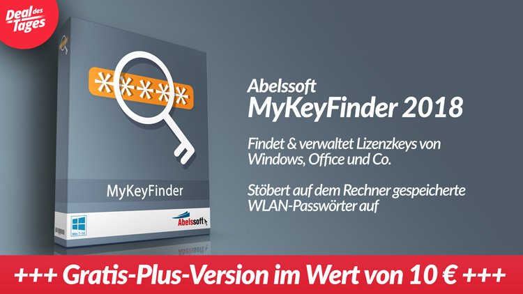 #MyKeyFinder 2018 spürt Seriennummern &amp; Lizenzschlüssel auf und zeigt sie übersichtlich an. Heute gibt's die Vollversion für lau: bit.ly/1Uas4iX
