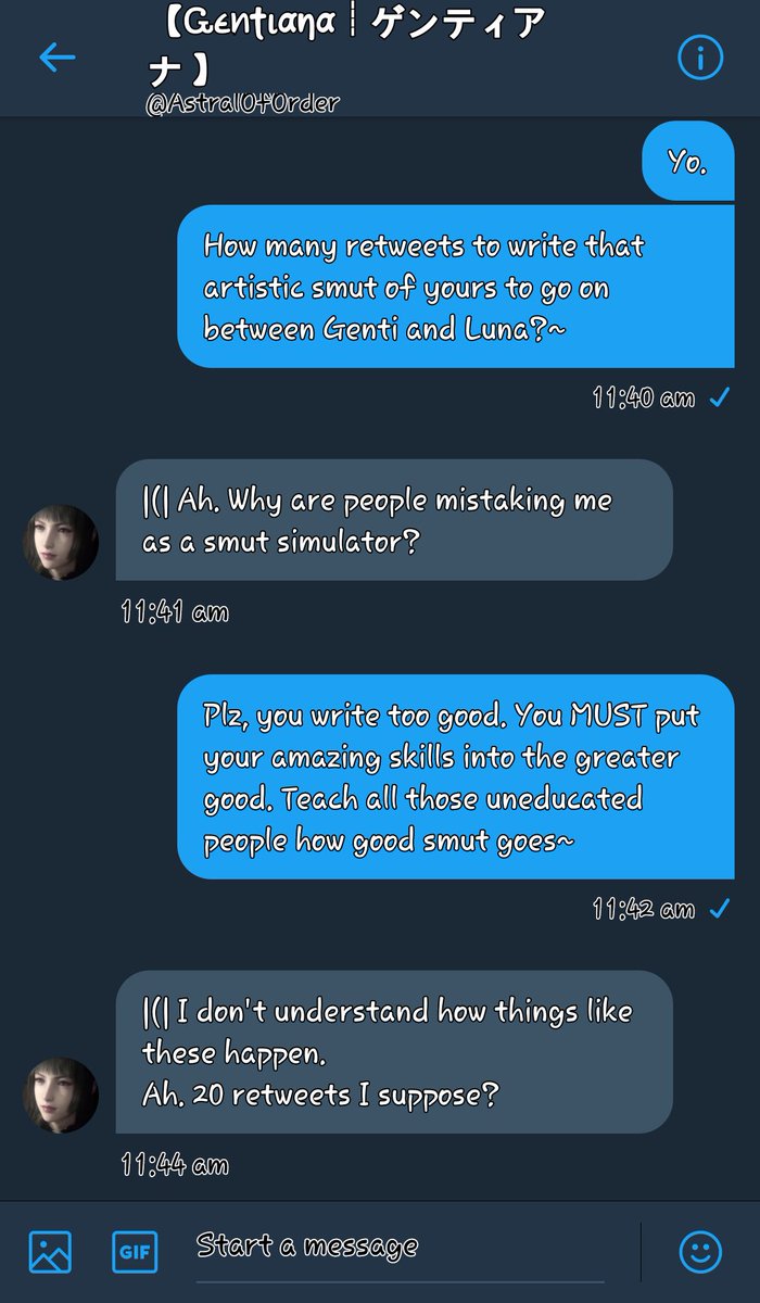 RebelliousYmir's tweet image. A'IGHT.

GET TO WORK EVERYONE.

Make this wonderful work of art happen. Good spicy smut is to be written by @AstralOfOrder this reaches 20 retweets.

DO ITTT.