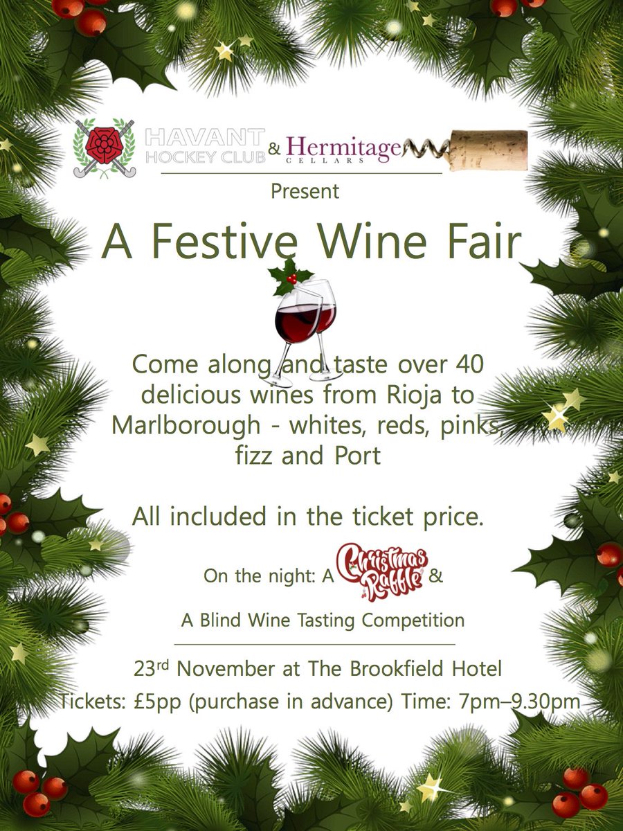 Heritagecellar's tweet photo. Last few tickets left for @Hermitagecellar #Chrismtas Wine Fair tomorrow @TheBrookfield wines include @yalumba @ReynekeWines @TheWolftrapWine @TaylorsPortWine @Hambledonwine @M_Chapoutier @AyalaChampagne https://t.co/UllcOSWSPY