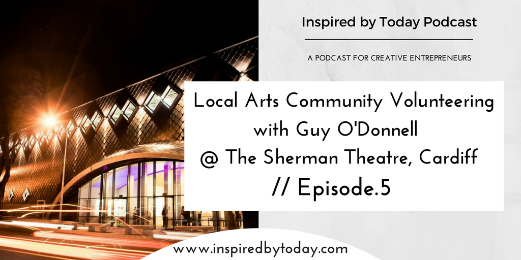 Inspiredbytoday's tweet photo. 'It's all about raising awareness of the value of theatre, culture and the arts in peoples lives' - Guy O'Donnell, Sherman 5 Volunteer Coordinator @ @ShermanTheatre5 

Listen here @ https://t.co/QEwipgN79W https://t.co/7qmce6FKgJ
