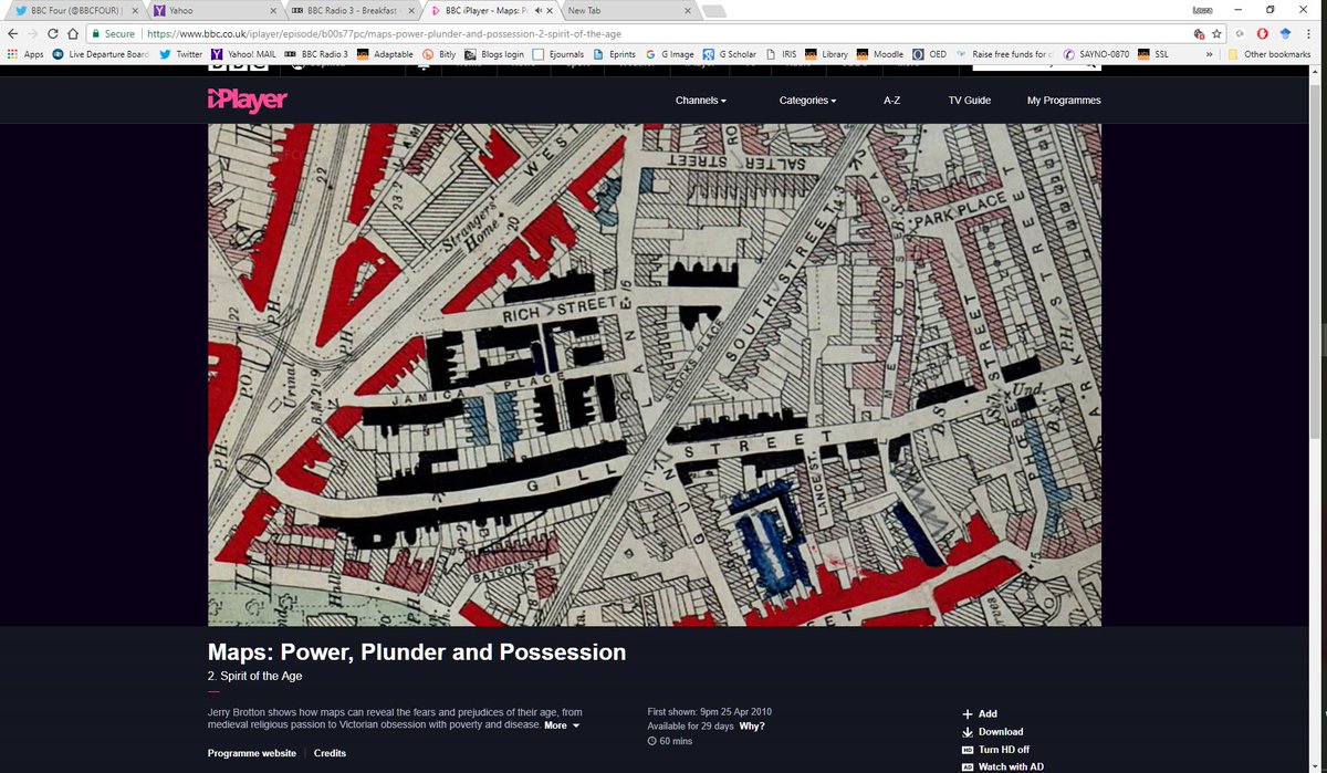 urban_formation's tweet photo. Charles Booth #maps (and I!) featuring in repeat of an episode of excellent series 'Maps: Power, Plunder and Possession' on @BBCFOUR https://t.co/bCnBpUlFNd https://t.co/MxiU0Lq6rZ