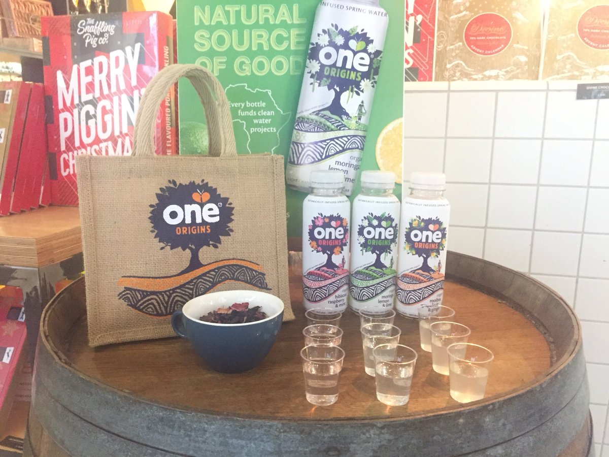 laurenug89's tweet photo. Sampling our new Origins range @SourcedMarket Marylebone today, come by and try some #goodhydrations @OneDifference https://t.co/4A4XzyzDzM
