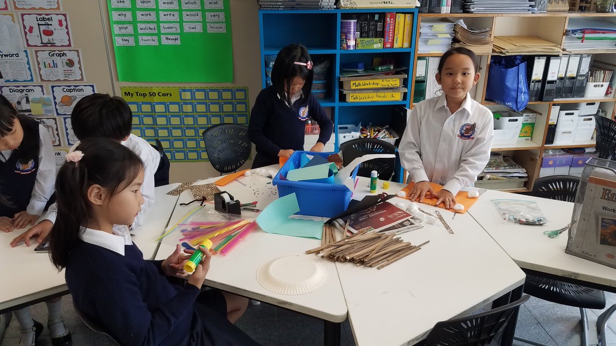 LandrumAlthea's tweet photo. #AISSTEAM stations in grade 2. https://t.co/4SYpyxJ5nB