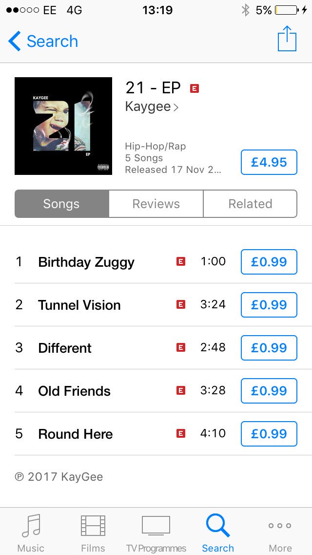 KayGeeSnazz's tweet photo. THE 21 EP IS NOW FULLY AVAILABLE AS THE WHOLE ALBUM ON ITUNES AND APPLE MUSIC CHECK THE LINK TO FIND IT ON ALL MPLATFORMS🔛🔝🌎 PLEASE EITHER STREAM/DOWNLOAD FOR FREE AS MUCH AS POSSIBLE OR IT IS AVAILABLE TO PURCHASE 🙏🏽🙏🏽🙏🏽

https://t.co/EeKQVw2h32 https://t.co/BGZI3UNgi9