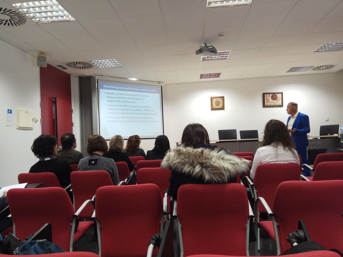 Andreasilbac's tweet photo. Inicio del Congreso #CAAD17 con la conferencia inaugural del Prof. Mitkov https://t.co/rKRkqtUECo