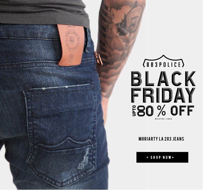 THE #883POLICE BLACK FRIDAY SALES STARTS TODAY! ⚡️⚡️⚡️
883police.com
•
#BlackFridayFeeling #BlackFridayDeals #BlackFriday2017 #Sale #Fashion #MensFashion #MenStyle #DesignerMensWear #BlackFriday