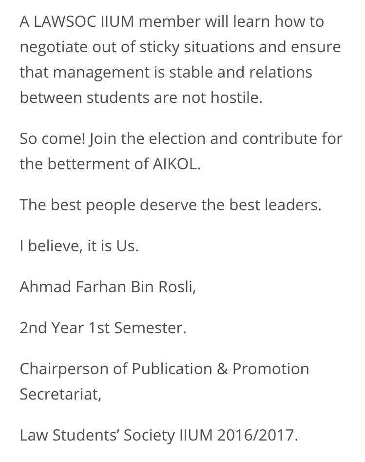 iiumlawsoc's tweet photo. I BELIEVE, IT IS US.

https://t.co/NSl4IcMH0k https://t.co/VHRLgRvFI8