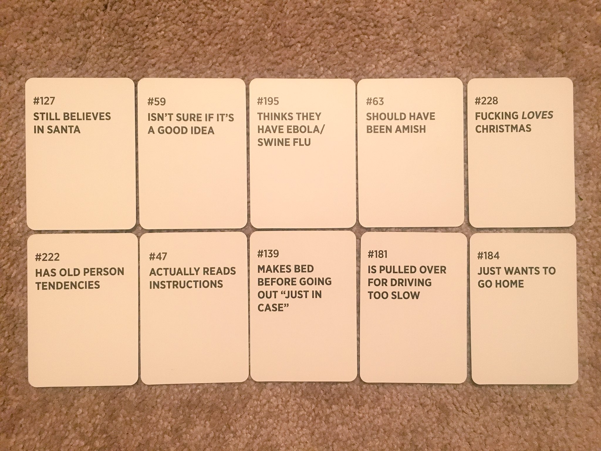 Nicola Foti on X: Playing a game called “Drunk, Stoned, Or Stupid” and  everyone voted that these cards describe me. Are they accurate?   / X