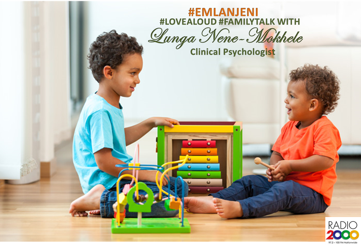Radio2000_ZA's tweet photo. [Now] #Emlanjeni #LoveAloud #FamilyTalk We are joined on the line by Lunga Nene-Mokgele – Clinical Psychologist about factors parents have to consider when they buy toys for children. https://t.co/E3SXg0nOoO