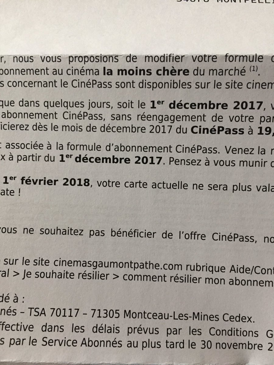 GwenKdoret's tweet photo. de mieux en mieux. Le mensonge !. @GaumontPathe vous n'avez rien "propose". Vous IMPOSEZ unilatéralement la chose. #passintegral #arnaque https://t.co/TAVulArFYz