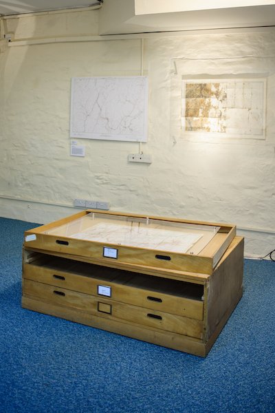 ingepanneels's tweet photo. contemporary artworks shown alongside #maps from @natlibscotmaps currently on show at Venue 50, Island Street #Galashiels as part of #MappingTheBorders exhibition, @BeingHumanFest - all images by @KPGPhotographer https://t.co/J12UkAV3qy