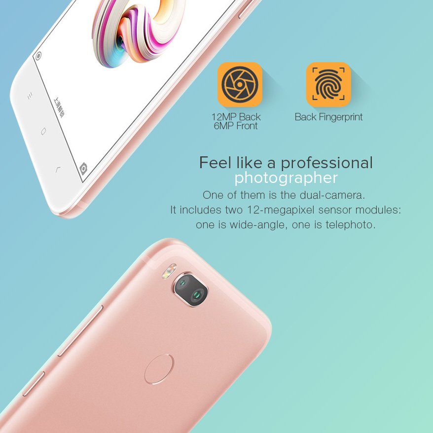 hellotronics's tweet photo. Xiaomi Mi 5x

The Highly anticipated Dual Lens camera smartphone from Xiaomi is now here 

Gold - https://t.co/YwlFHxYd9p  
Black - https://t.co/xtJFxpiRE5

Follow us on:
https://t.co/CudjBFJLAt 
https://t.co/GYe7d3kNbd 

#Hellotronics https://t.co/L7EgCIC5sU