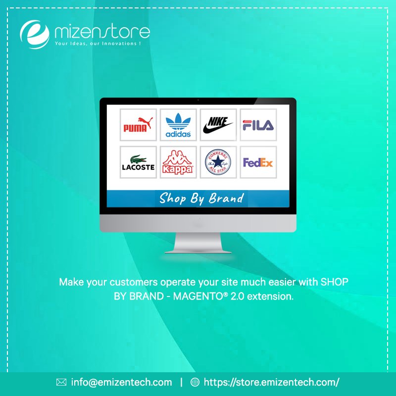 EmizenTech's tweet image. Make your customers operate your site much easier with SHOP BY BRAND - MAGENTO® 2.0 extension. Explore here: buff.ly/2iEv60e
#Magento2 #MagentoExtensions #Magento2ExtensionsDevelopment