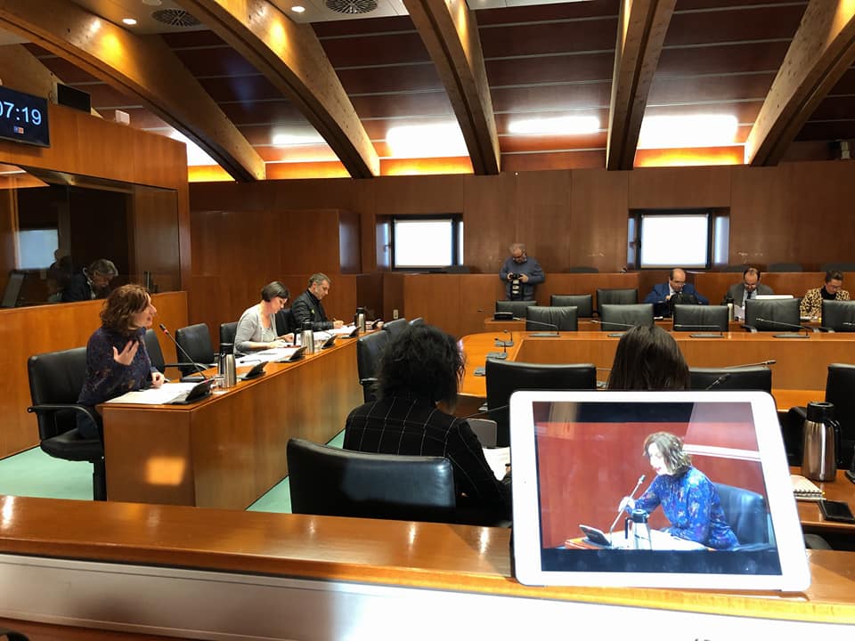 iu_aragon's tweet photo. .@PatriciaLuquin pregunta a la consejera por los planes que tiene para no perder la formación y la experiencia de los profesionales de los centros de menores #COA a causa de su reorganización https://t.co/w1Yv3Zmrbw