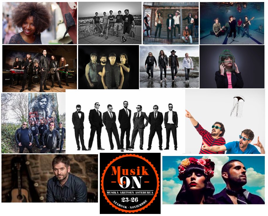 ZARATAmondo's tweet photo. Smile, Corizonas, Fuel Fandango, Porco Bravo, Elena Setién, Su Ta Gar, Glaukoma y muchas más bandas repartidas en más de una veintena de conciertos durante el fin de semana de nuestras salas de conciertos #MusikOn2017 que arranca mañana. No se lo piérdan!
https://t.co/notWtd2UmX https://t.co/BJsXCPziOe