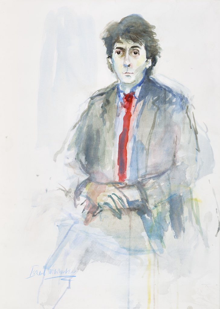 Happy Birthday Tom Conti by Ishbel McWhirter (b.1927) 1985 