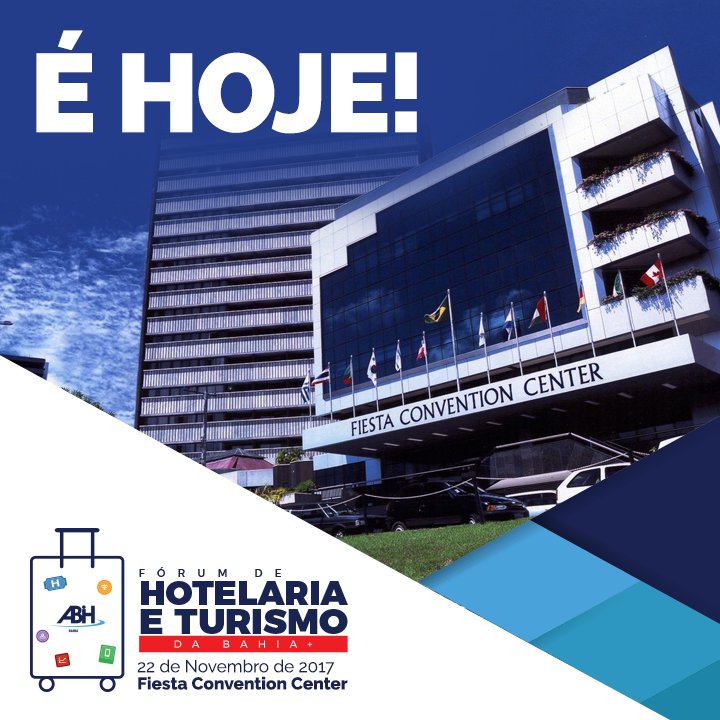 abihbahia's tweet photo. Começa daqui a pouquinho! Você, que vai marcar presença nesse evento top, dá um "Oi" aqui nos comentários 👍😉 Fórum de Hotelaria e Turismo da Bahia 2017: https://t.co/CrAA2Mqsvf
#FHT2017 #ABIHBahia #FunTour #Evento #Salvador #Expo #Bahia #Hotelaria #Turismo https://t.co/Fl4C7AfW29