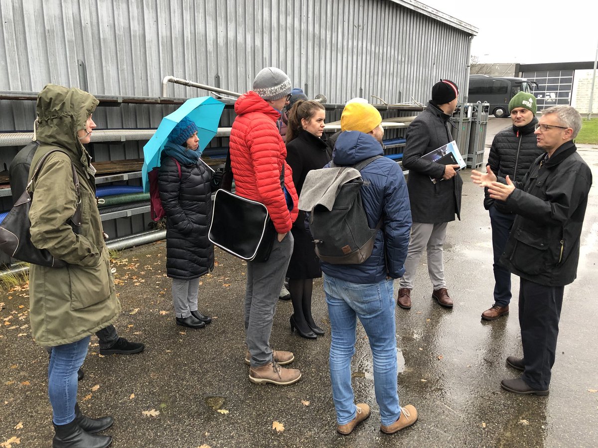 austria_in_DK's tweet photo. No such thing as bad weather! Tyrolean delegation visiting #BIOFOS #P2G #BioCatProject in Avedøre #biogas #circulareconomy https://t.co/P98yKj6hrB