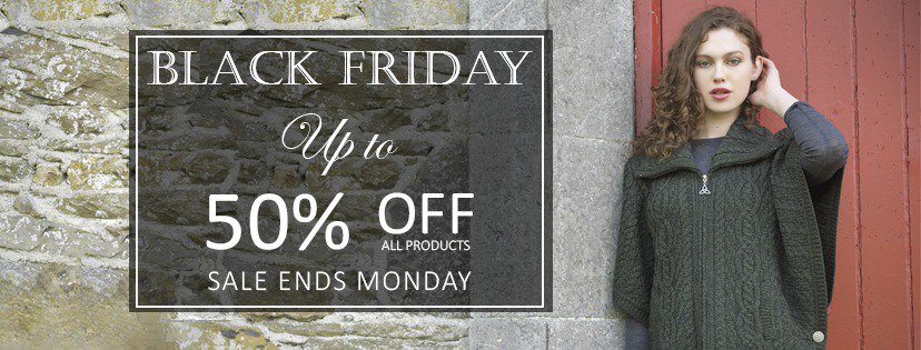 Black Friday Sale is now on 😃 aransweatersdirect.com