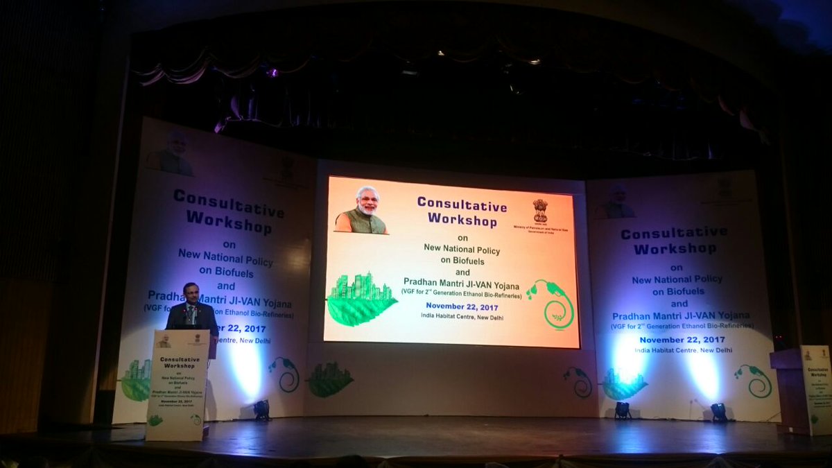 IndianOilcl's tweet photo. Chairman IndianOil was addressing the august gathering at the consultative workshop on New National Policy on Biofuels at New Delhi. https://t.co/OYSNNzjQO1