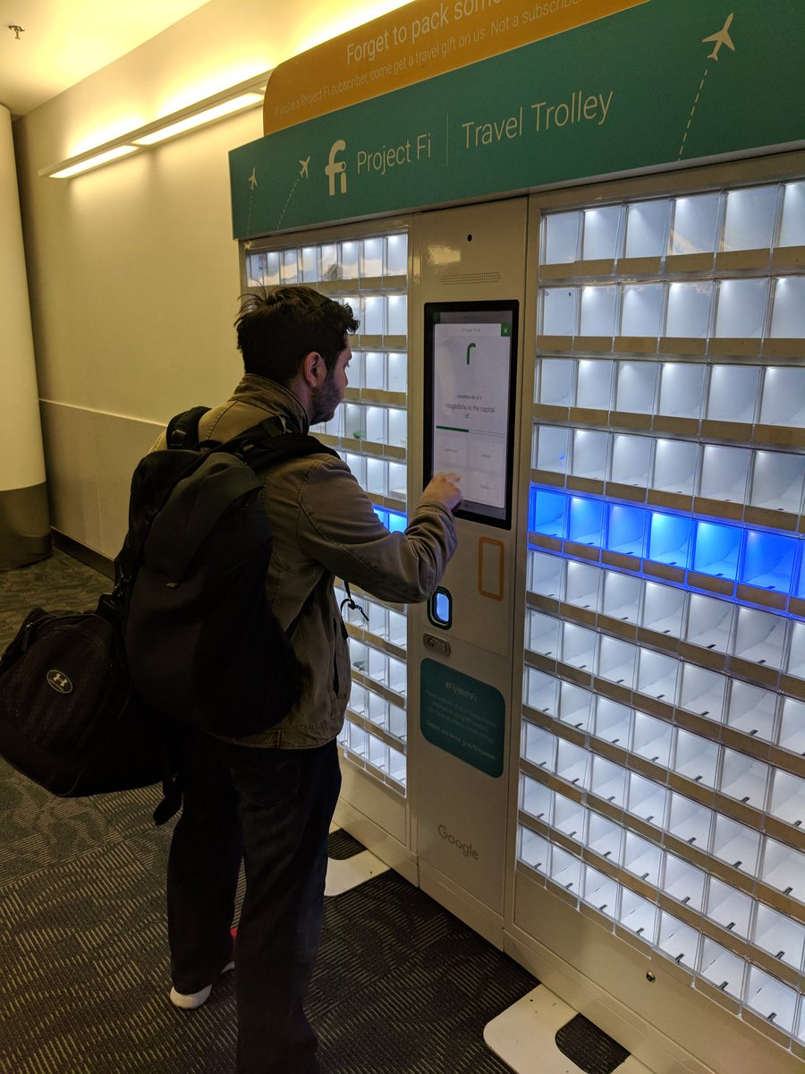 LexiPearlstein's tweet photo. A little early for some tough trivia but we got the socks! #flywithFi #projectfi https://t.co/WQ8Y5qtOtl