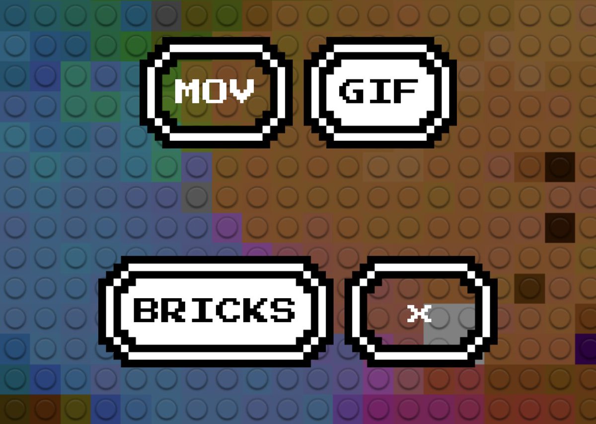 BricksCamera's tweet photo. Bricks 1.5 is now available on the @AppStore! You can now visit the Settings view to select between GIF and MOV and remove the watermark! https://t.co/8yjLzIbwvZ https://t.co/CHRIc6Yj6u