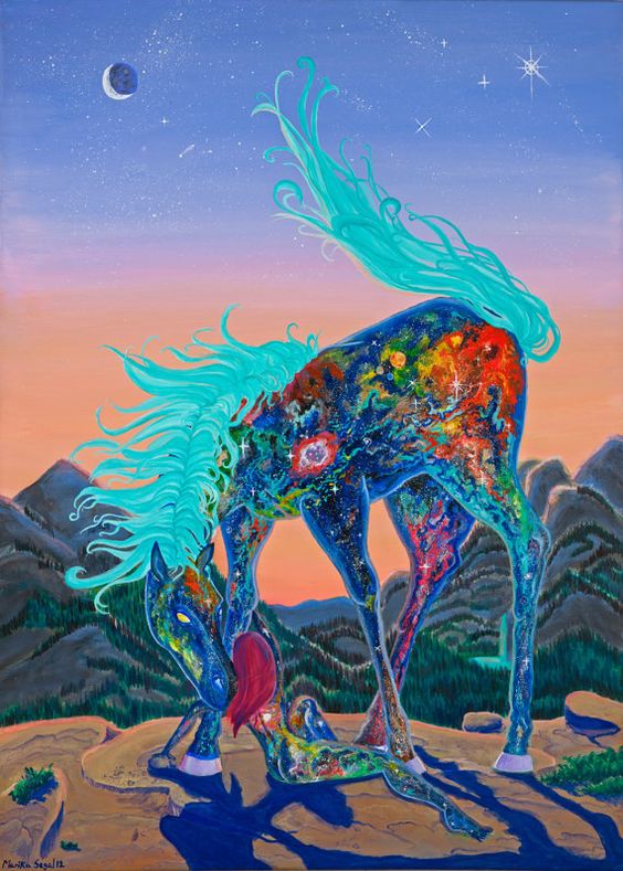 MindsPsy's tweet image. Getting Back on The Horse by Marika Segal.
@MindsPsy   #psychedelicart