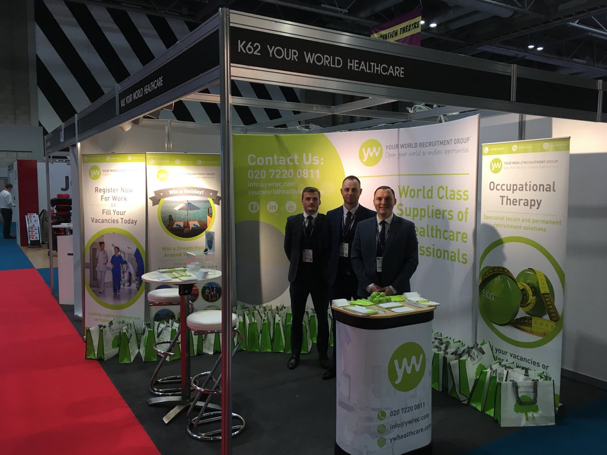 YourWorldUK's tweet photo. It's time for the #TheOTShow! Our #OccupationalTherapy Team can't wait to meet you, so make sure you come and say hi to them on stand K62 π @TheOTShow @thenec #100yrsofot https://t.co/DhCxwcYINj