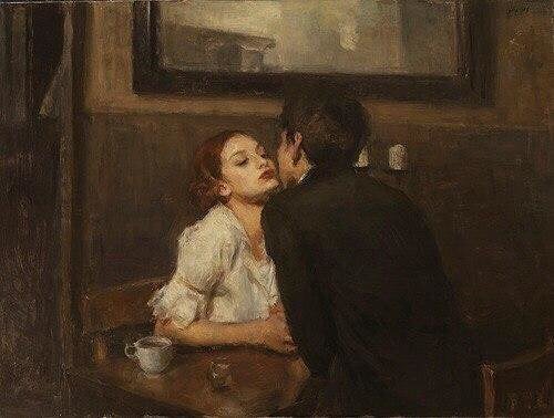 UsaARTnewS's tweet photo. Artist Ron Hicks
«Kiss in the cafe»
https://t.co/nmUXYQbOjO
#art #artist #love #usaARTnews #people #Ron_Hicks #cafe https://t.co/koUsHzTcZy